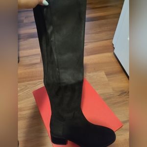 Brand new black suede boots